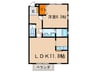 アンフォーレ 1LDKの間取り