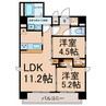 Ｚ・Ｒ東別院 2LDKの間取り
