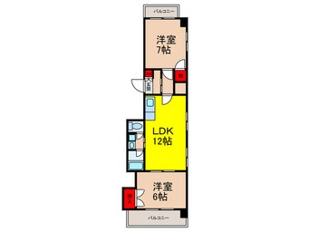 間取図 ベルシェ橘