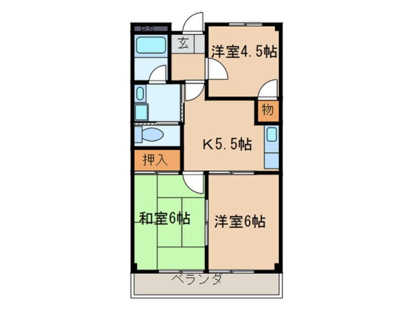 間取図 リンピアハッピ－