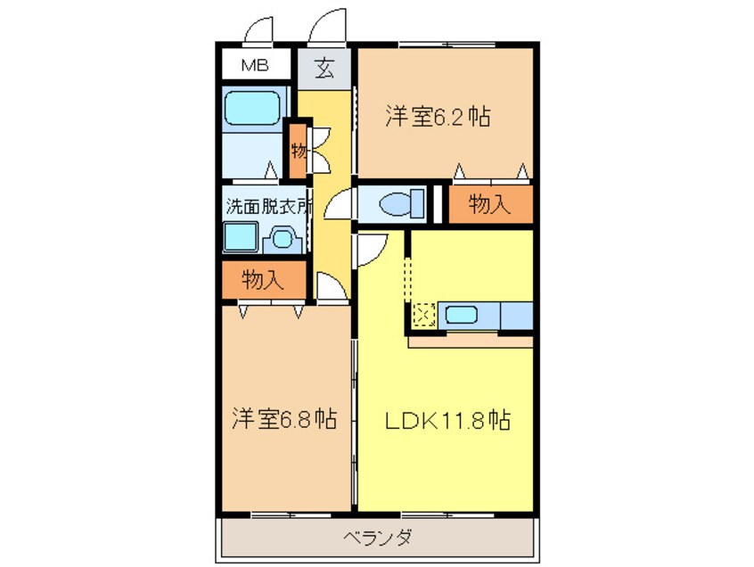 間取図 フォレスタ神ノ倉