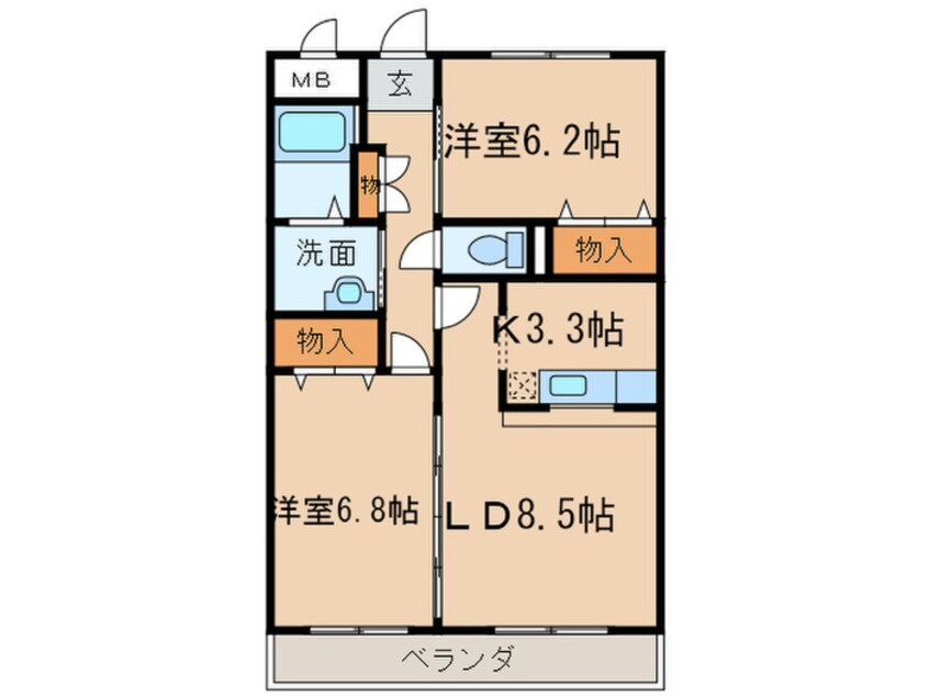 間取図 フォレスタ神ノ倉