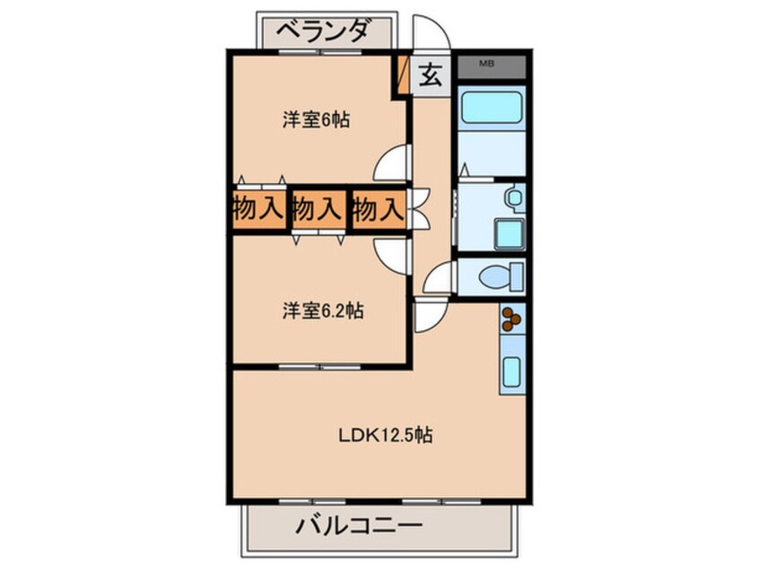 間取図 ライヒフロイデ