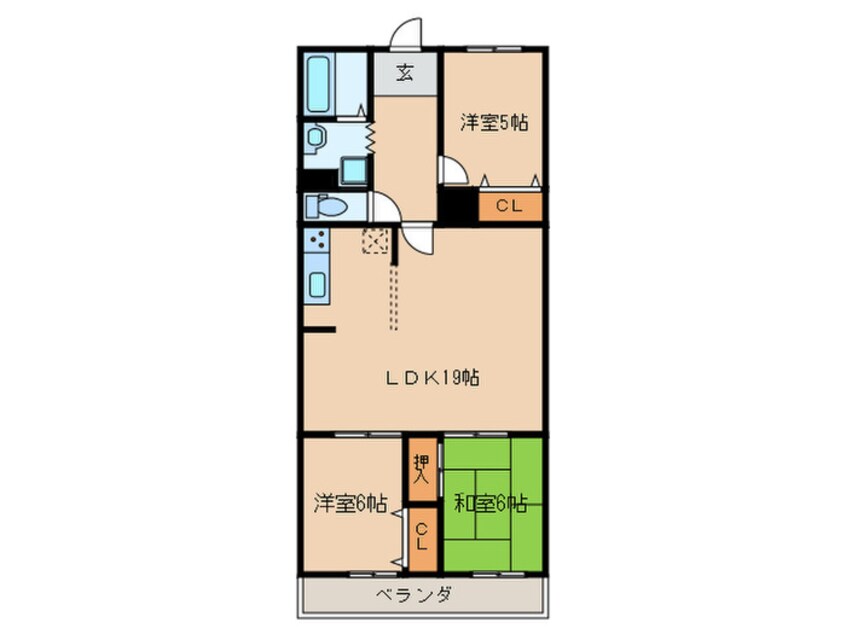 間取図 パビヨン徳川