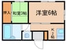 恵比須荘 2Kの間取り