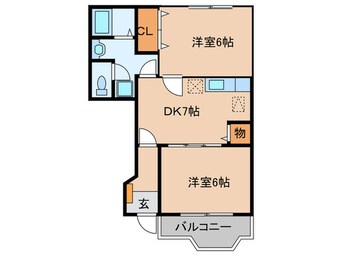 間取図 ドミールウェスト