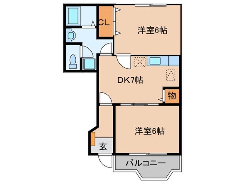 間取図 ドミールウェスト