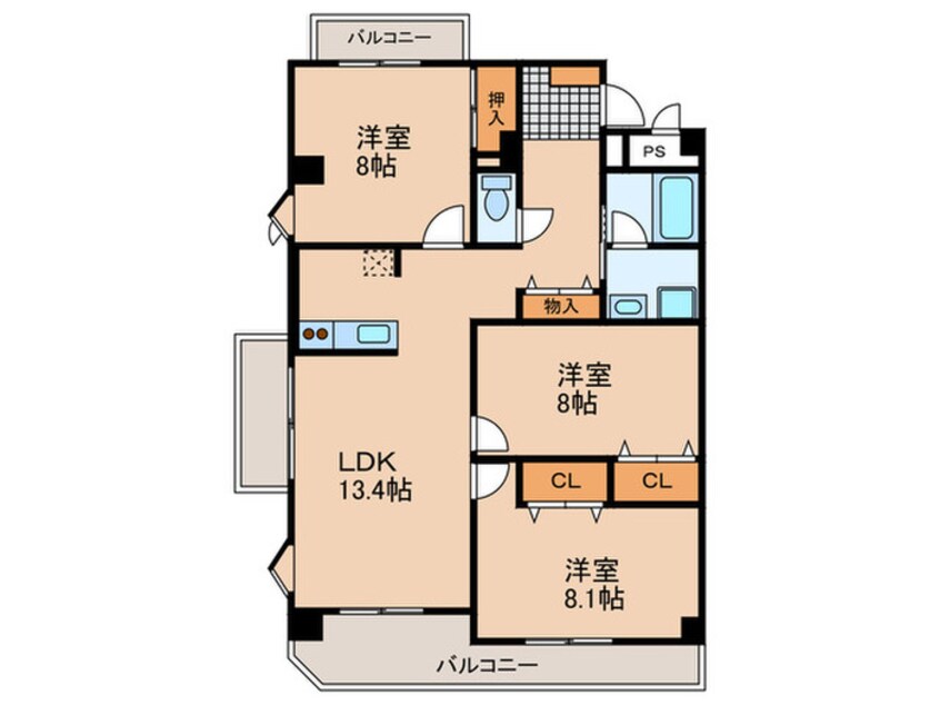 間取図 ハイムビ－オ－ル