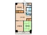 マンション森 3DKの間取り