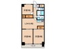 マンション森 3LDKの間取り