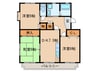 ルネッサンス雅Ｂ棟 3DKの間取り