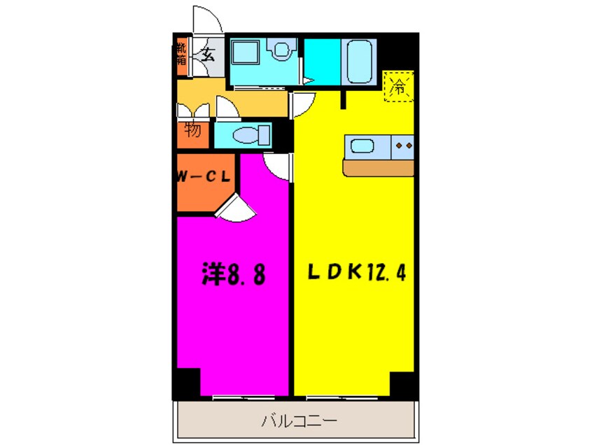 間取図 Ｐａｒｋ　Ａｘｉｓ丸の内