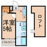 クレア露橋 1Kの間取り