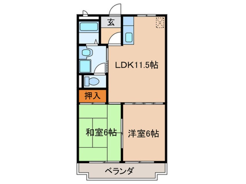 間取図 メリ－メリ－Ａ
