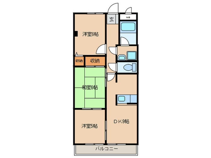 間取り図 ｻﾝﾋﾙｽﾞﾋﾞﾙ