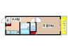 第三オオタビル 1Kの間取り