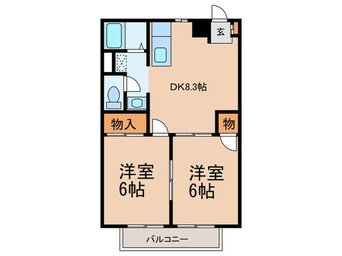 間取図 サンパレスⅡ