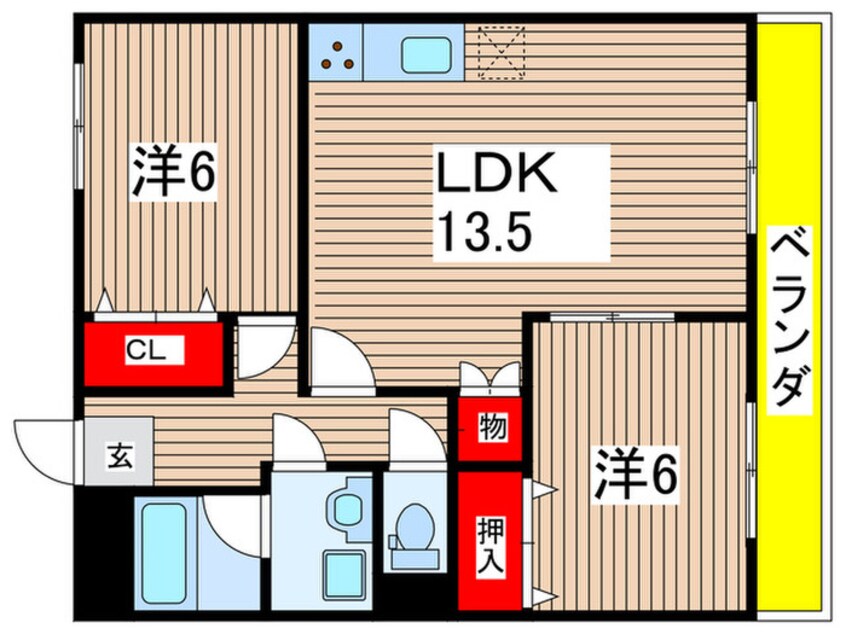 間取図 グランディ大曽根