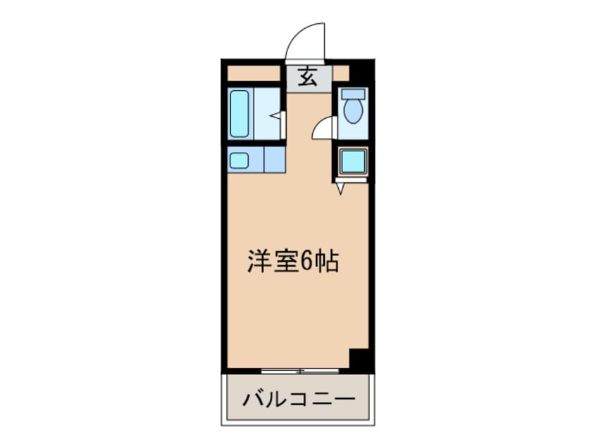 間取図 ド－ル六番町