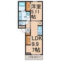 エスポワール名駅の間取図