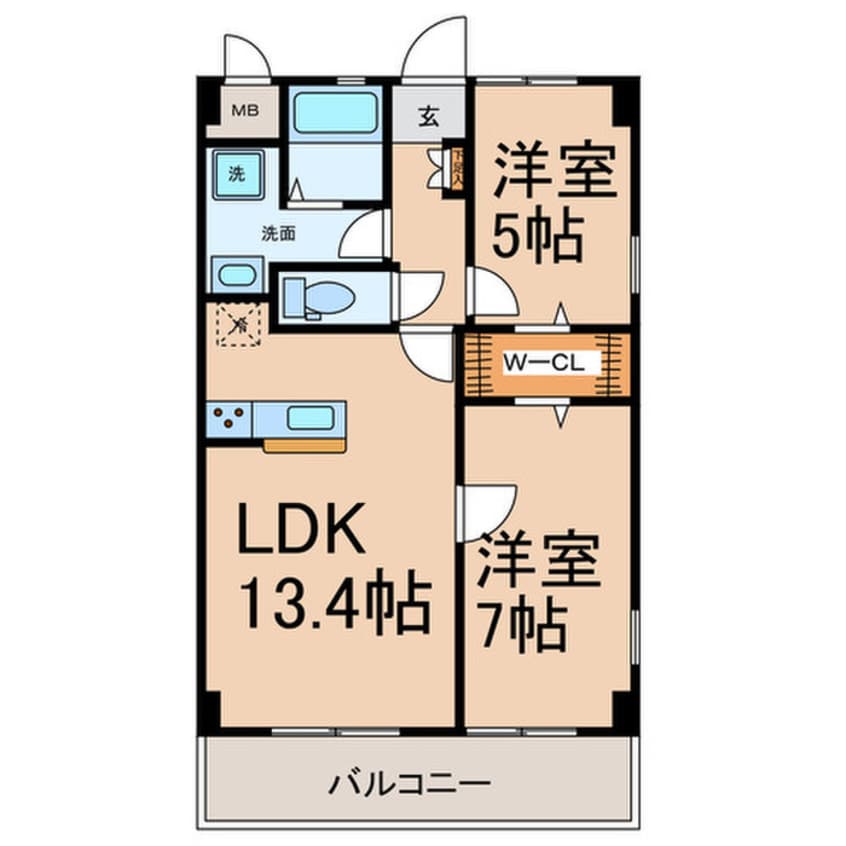間取図 グランドールⅢ