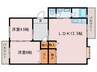 メゾン酒井A 2LDKの間取り
