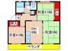 桜ヶ丘ハイツB棟 3DKの間取り