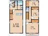 明野町戸建賃貸 3LDKの間取り