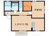 サクスィード・ワイズ・ロード 1LDKの間取り