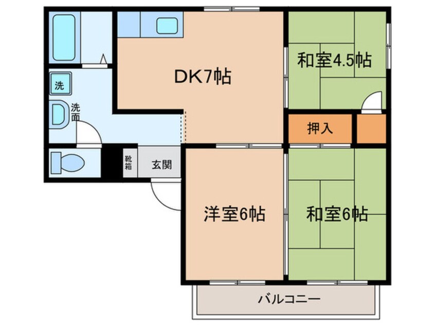 間取図 サンプラザトヤ