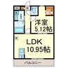 A・City常滑原松 1LDKの間取り