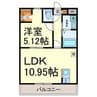 A・City常滑原松 1LDKの間取り