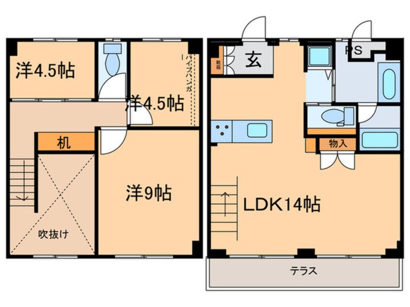 間取図 東山元町ハウス