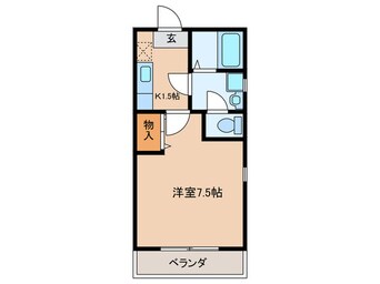 間取図 クレフラスト更屋敷Ⅱ