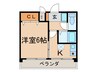 KOIKE BLG 1Kの間取り