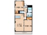 AvenueⅢ 2LDKの間取り