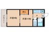 カレッジハイツ豊明 2Kの間取り