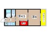 カレッジハイツ豊明 2Kの間取り