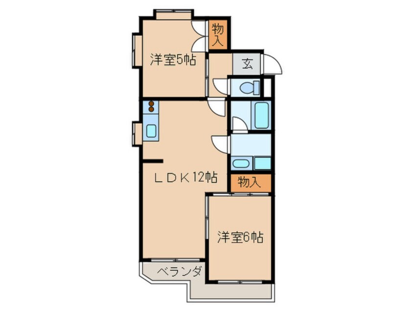 間取図 ロイヤル浅野