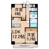 axis sakura 2LDKの間取り