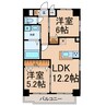 axis sakura 2LDKの間取り
