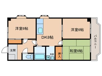 間取図 シャインハイツ入場