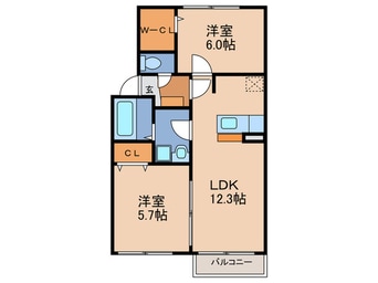 間取図 ルミエールコートⅠ