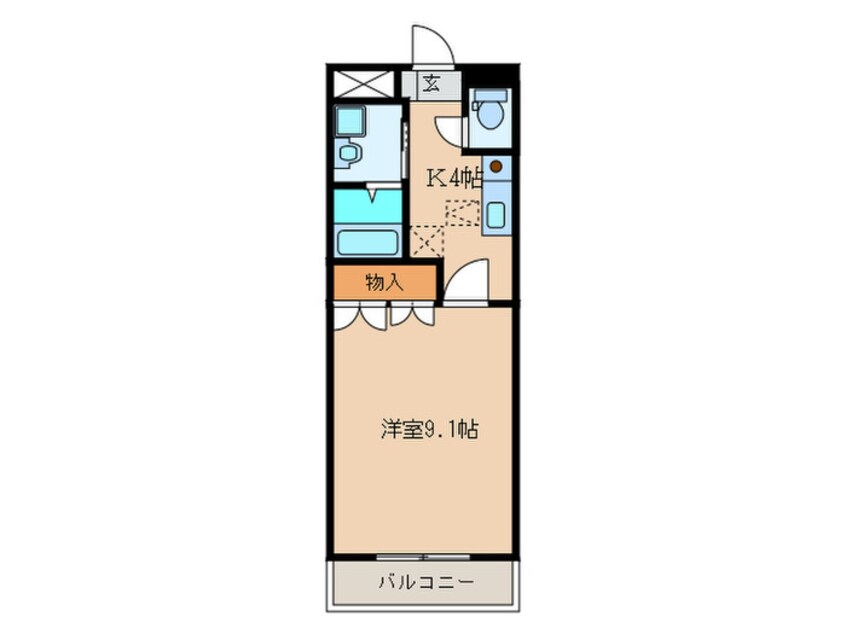 間取図 グランディア　サリオ