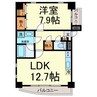 ラ・カンパネーラ 1LDKの間取り