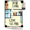 ラ・カンパネーラ 1LDKの間取り