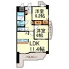 ラ・マルゲリータ 2LDKの間取り