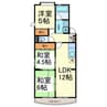 サンパーク大鐘 3LDKの間取り