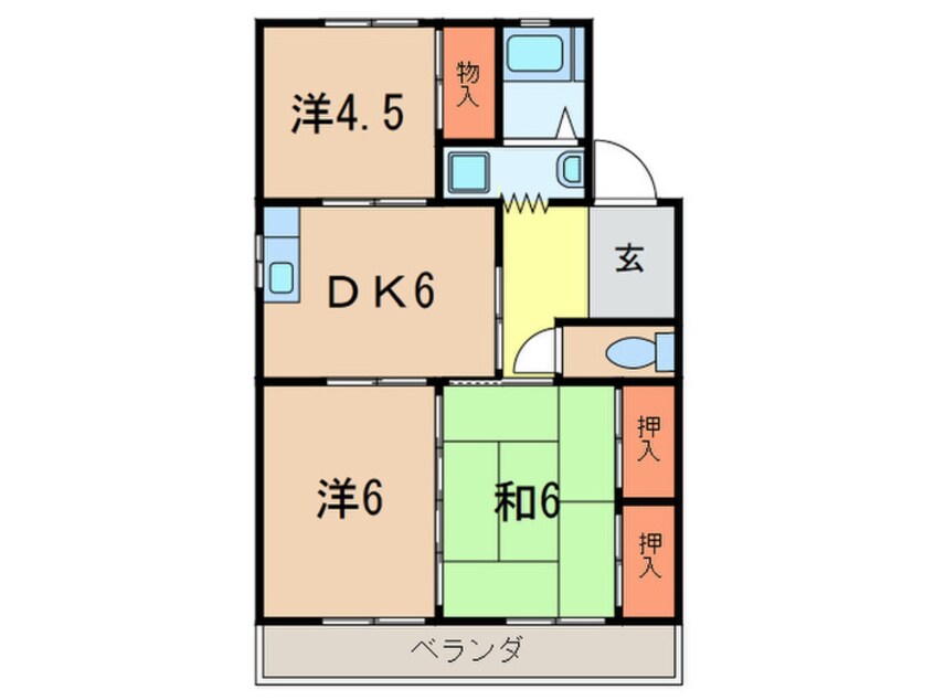 間取図 ハイツ光