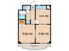 カーサコロナ 2DKの間取り